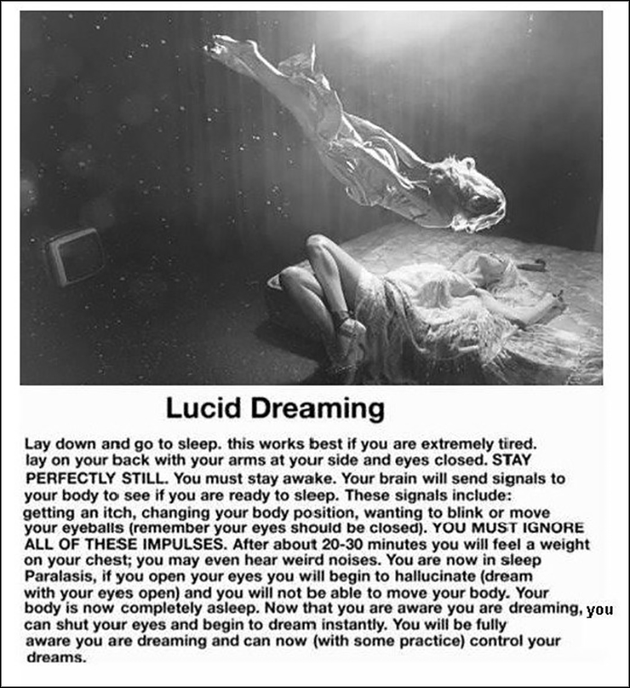 control your dreams with lucid dreaming.
