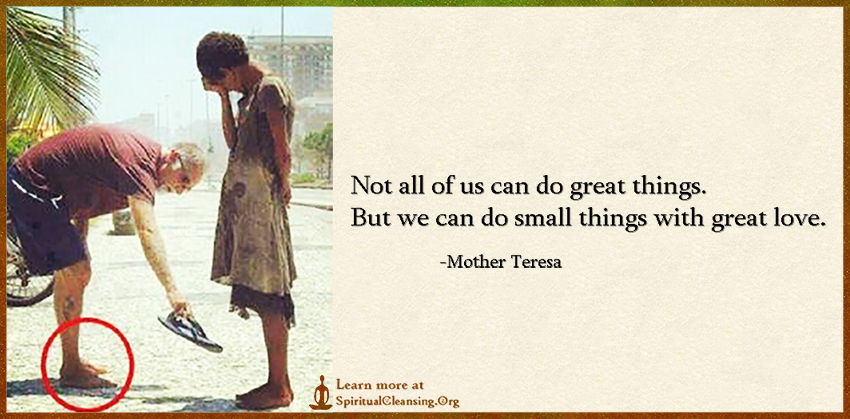 This small things. Do small things with great Love. Do small things with great Love the drawn thread.