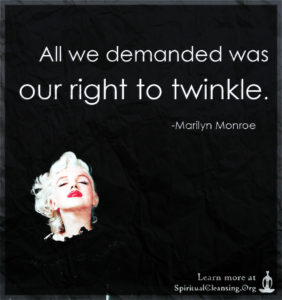 All we demanded was our right to twinkle.