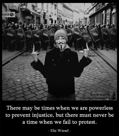 There may be times when we are powerless to prevent injustice, but there