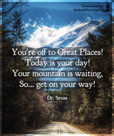 You're off to Great Places!