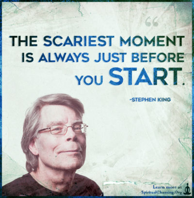 The scariest moment is always just before you start.