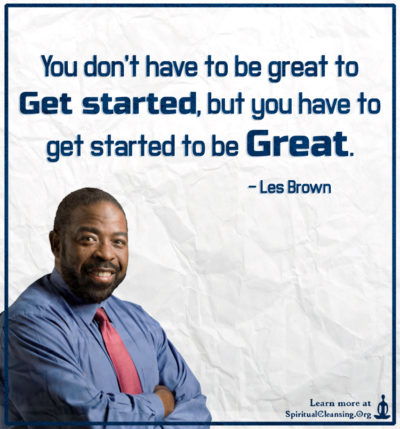 You don't have to be great to get started, but you have
